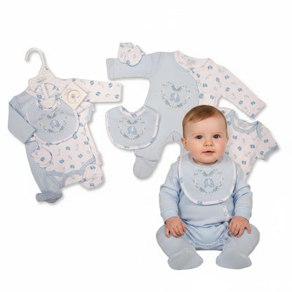 Premature Baby Boys 4 Pieces Set - Elephant (3-8lbs) (PK6)  PB-20-736S