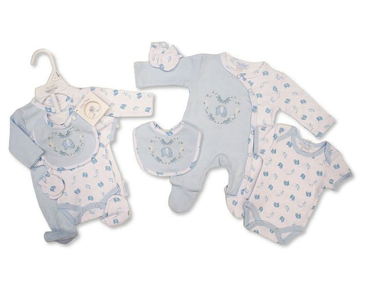 Premature Baby Boys 4 Pieces Set - Elephant (3-8lbs) (PK6)  PB-20-736S