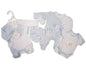 Premature Baby Boys 4 Pieces Set - Elephant and Giraffe (3-8lbs) (PK6)  PB-20-737S