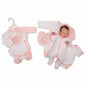 Premature Baby Girls 4 Pieces Set - Elephant (3-8lbs) (PK6)  PB-20-738P