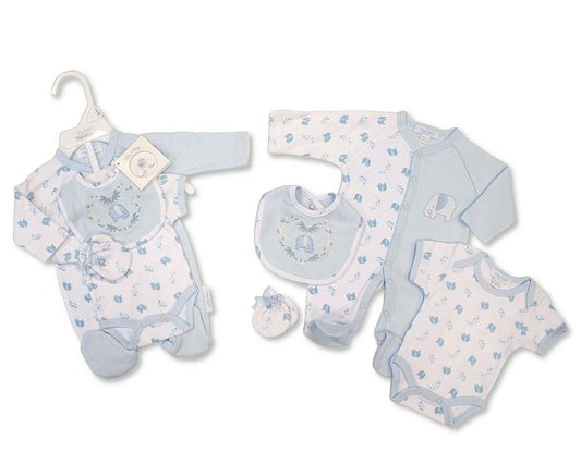 Premature Baby Boys 4 Pieces Set - Elephant (3-8lbs) (PK6)  PB-20-738S