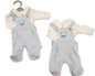 Premature Baby Boys 2 pcs Dungaree Set - Giraffe (PK6) (NB-6m) PB-20-742