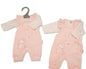 Premature Baby Girls 2 pcs Dungaree Set - Elephant (PK6) (NB-6m) PB-20-753