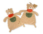 Baby Bear Comforter with Pocket, Scarf and Rattle  (30cm) (PK6) PT-26-0016