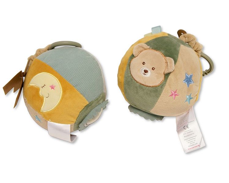 Baby Activity Grab Ball with Elastic Hanger and Bead Rattle (13cm) (PK6) PT-26-0026