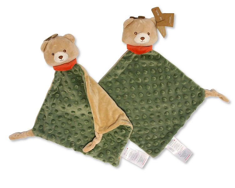 Baby Bear Comforter with Rattle and Scarf (24cmx24cm) (PK6) PT-26-0027