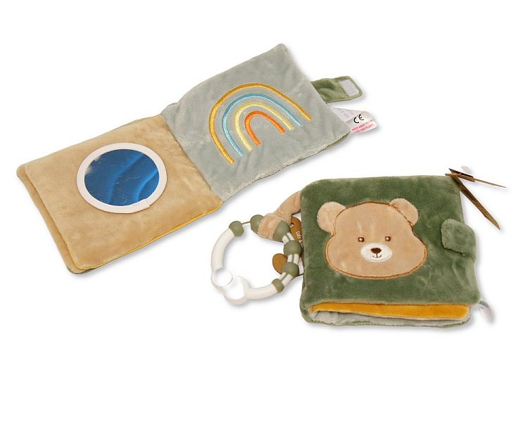 Baby Bear Activity Book with Crinkle Paper, Mirror and Link (11cm) (PK6) PT-26-0031