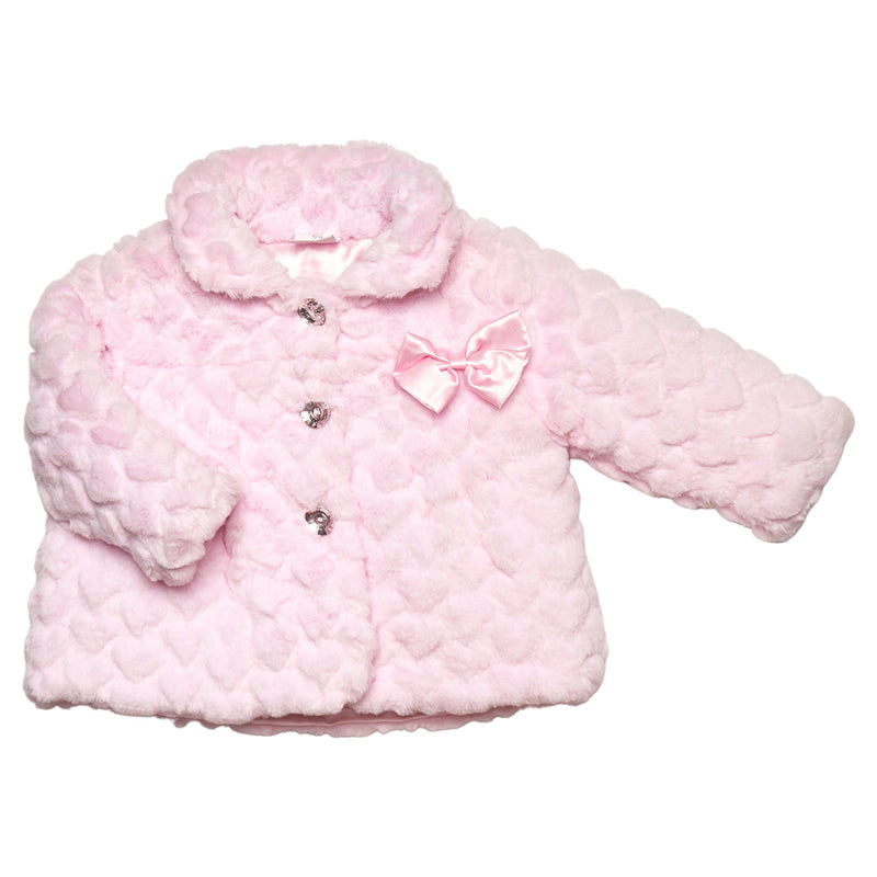 Baby Fur Coat - Hearts  (6-24m) 04JTC9258