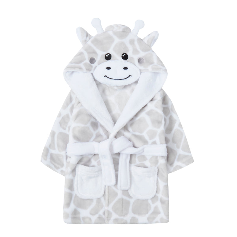 Baby Embossed All Over Print Zebra Hooded Dressing Gown (6-24 Months) (PK6) 18c539