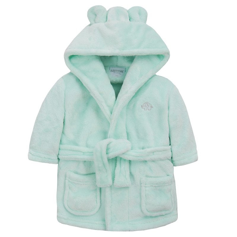 BABY MINT HOODED DRESSING GOWN (6-24 MONTHS) (PK5] 18C715
