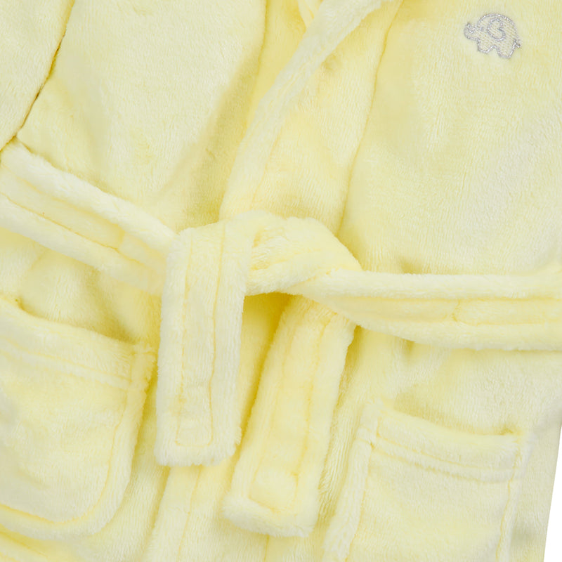 Boys Lemon Super Soft Hooded Dressing Gown (6-24 Months)-18C716 pk5