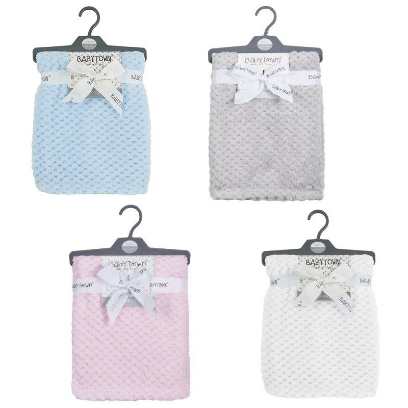 Baby Luxury Waffle Blanket (Assorted Colours) (PK6) 19C183