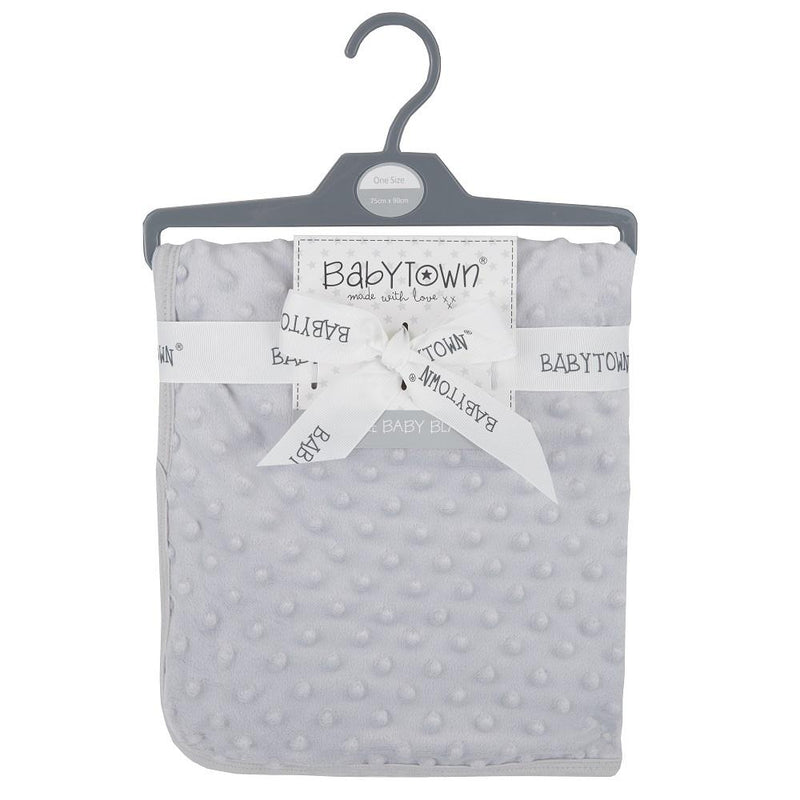 Baby Bubble Blanket - Grey - 75x95cm - 19C202 - Kidswholesale.co.uk