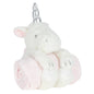 BABY UNICORN TOY & EMBOSSED BLANKET SET - (PK4) 19C218