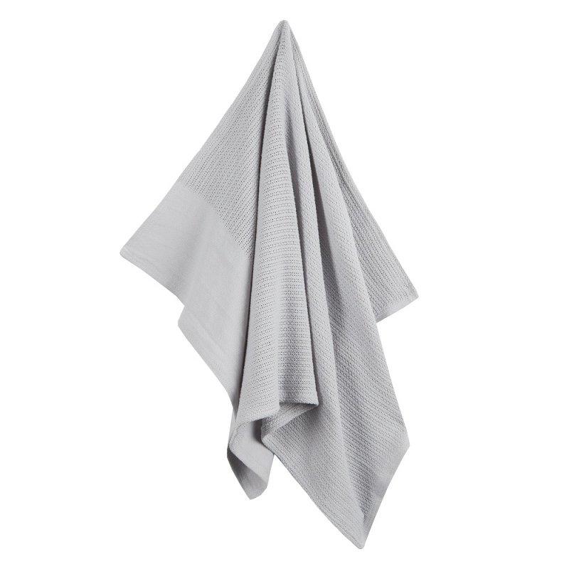 Grey Knitted Cellular panel Blanket (70x110cm) 19C227g - Kidswholesale.co.uk