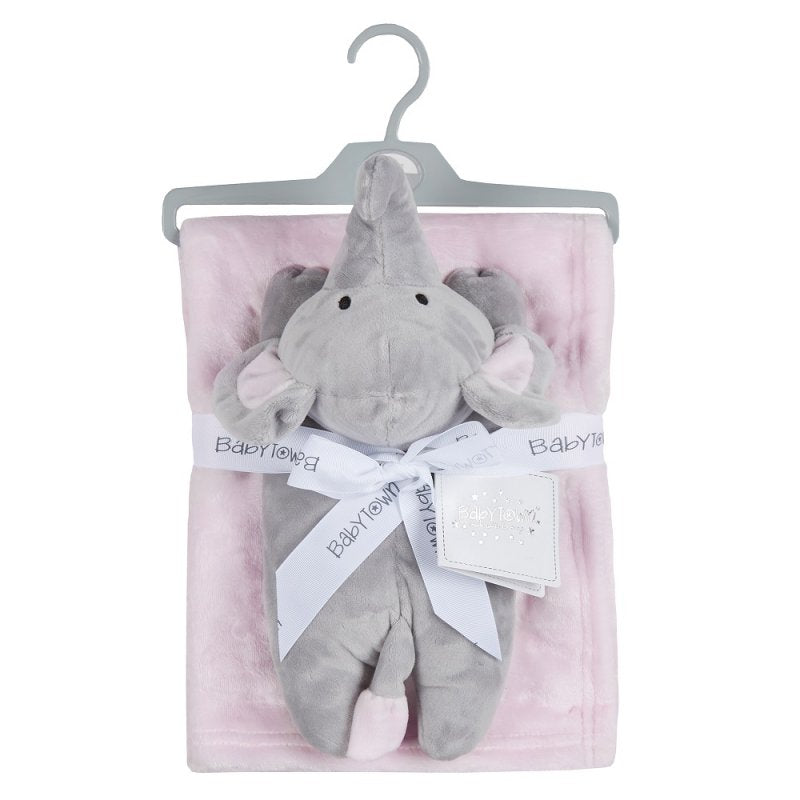 Luxury Baby Plush Blanket & Toy - Pink (75x100cm) (PK1) 19C230