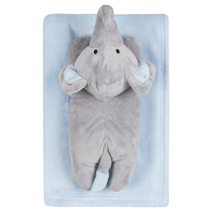 Luxury Baby Plush Blanket & Toy - Sky Blue (75x100cm) (PK1) 19C231