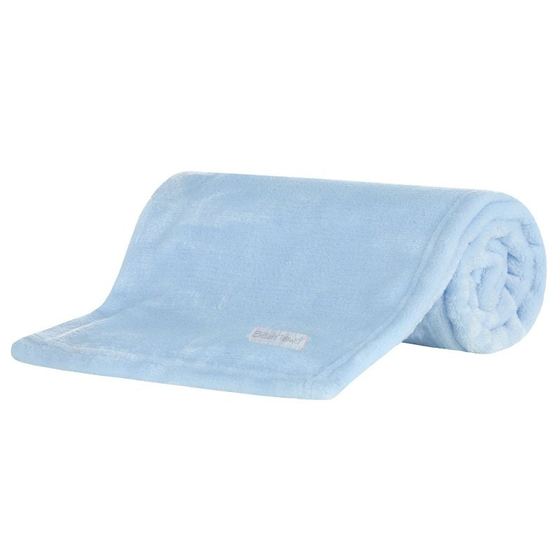 Plain Blue Baby Luxury Soft Feel Plush Blanket (70x90cm) 19C236