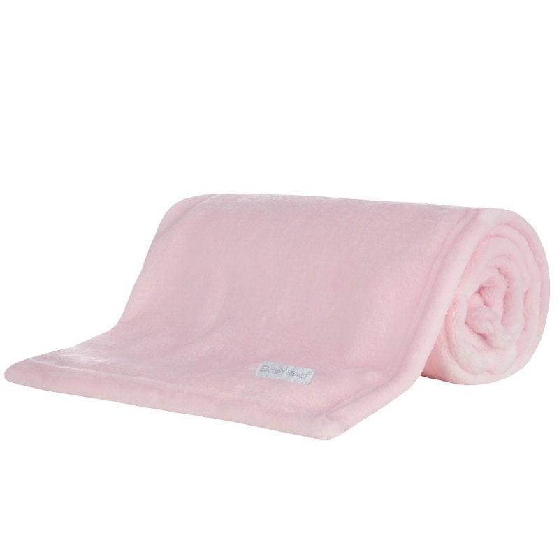 Plain Pink Baby Luxury Soft Feel Plush Blanket (70x90cm) 19C237