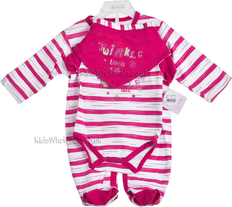 3pc gift Set Twinkle Toes NB-6 months (35jtc6113) - Kidswholesale.co.uk