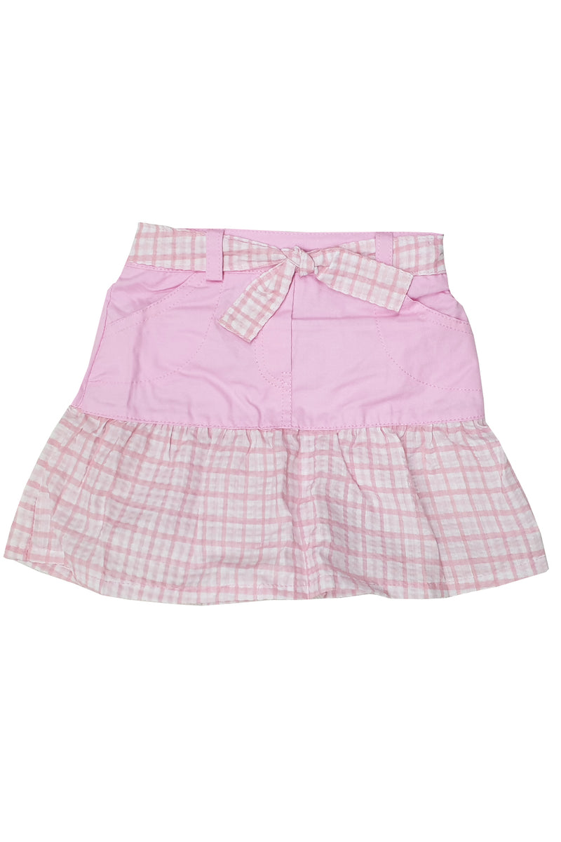 Girls 2pc Skirt Set - Checkered (PK12) (2-8years) 3716-950