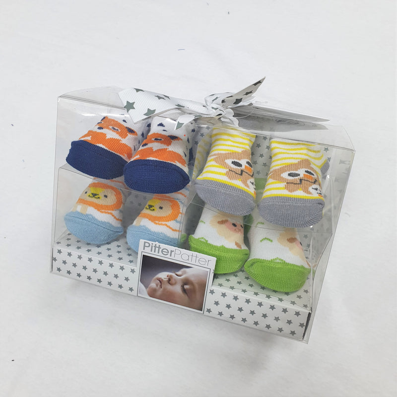 Baby Gift Boxed Booties - Fox - 0-6 Months - 40309