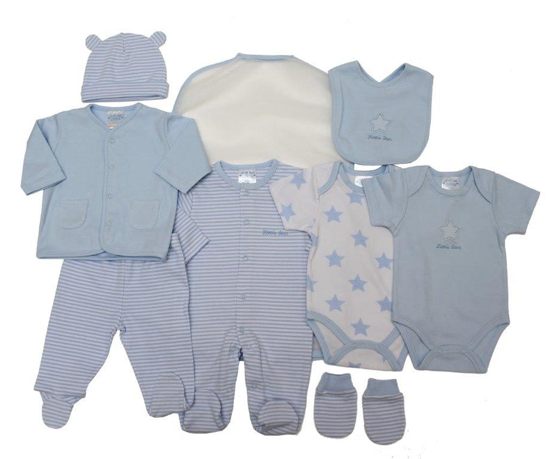 8 Piece Little Star Cotton Layette Jacket Set 0-6 Months-8701