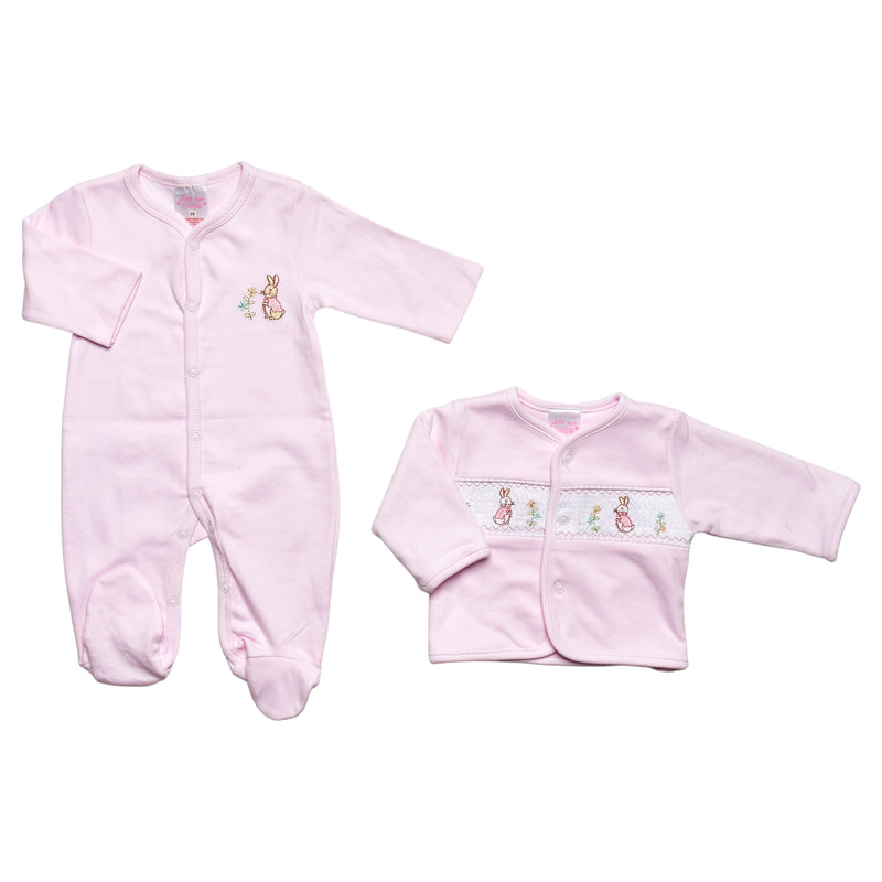 Baby Girls 2pc BabyGro-Rabbit (0-6m) (PK6) 40JTC9534