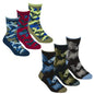 BOYS 3PK COTTON RICH SOCKS - CAMO (6-3.5 assorted) 42B675 - Kidswholesale.co.uk
