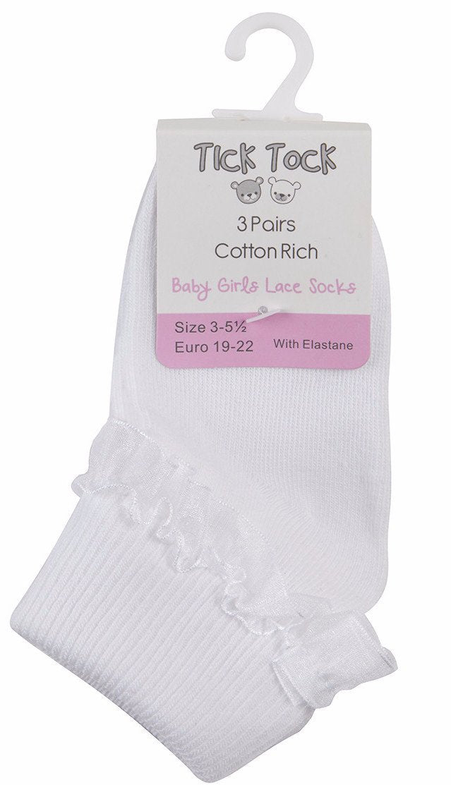 Baby Girl with White Lace Socks (44B485) - Kidswholesale.co.uk