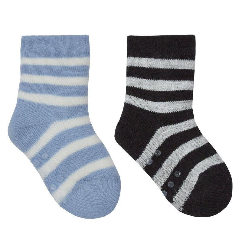 Boys One Pack Socks with Gripper- 0-2.5 to 3-5.5 (44B843) - Kidswholesale.co.uk