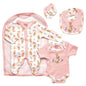 Premature Baby Boys/Girls 4 Pcs Set - Rabbit/Flowers/Carrot (3-5 to 5-8Lbs) (PK12) 45JTC9743