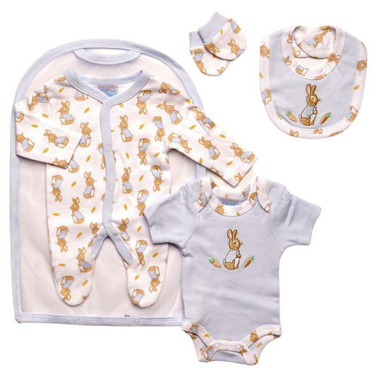 Premature Baby Boys/Girls 4 Pcs Set - Rabbit/Flowers/Carrot (3-5 to 5-8Lbs) (PK12) 45JTC9743