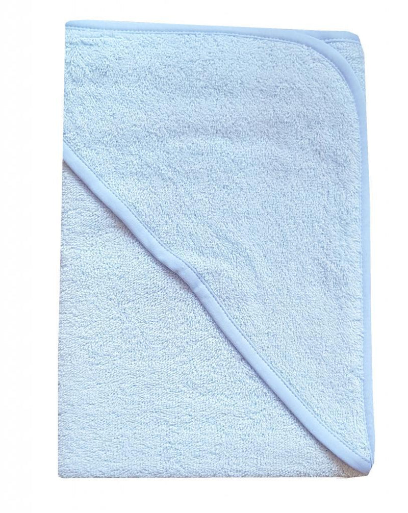 Plain Blue Hooded Bath Robe (70x70cm) 1358 - Kidswholesale.co.uk