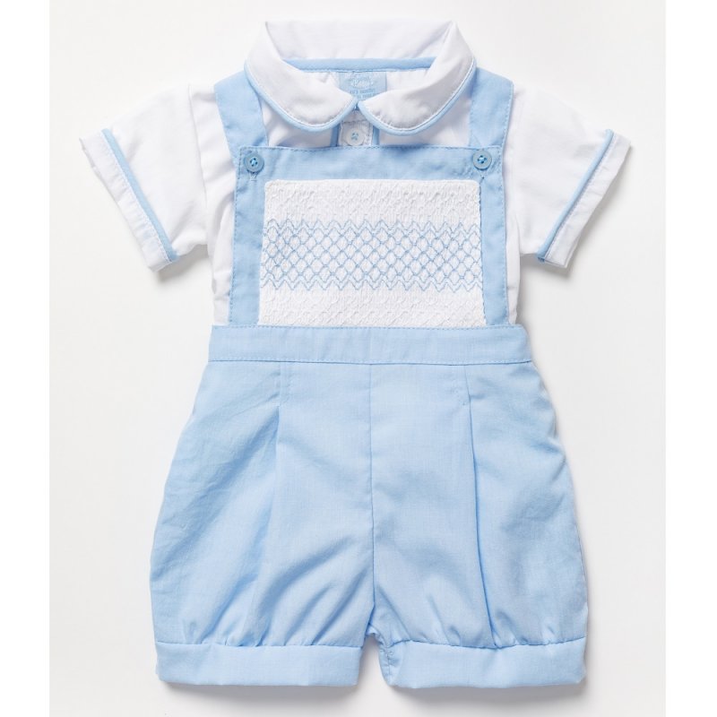 Baby Boys 2pc Smocked Romper Set (PK6) (0-9m) B03983