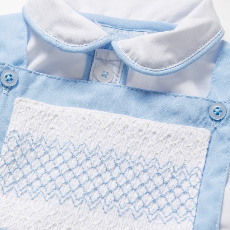 Baby Boys 2pc Smocked Romper Set (PK6) (0-9m) B03983