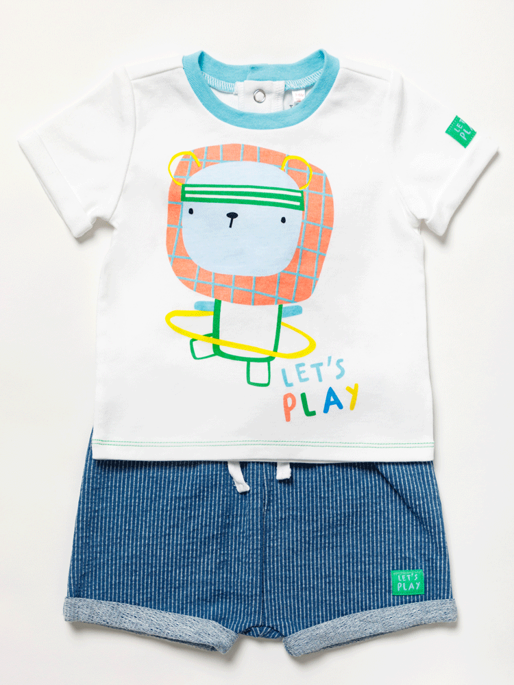 Baby Girls Shorts Set - Lets Play (3-24m) (PK4) B04097