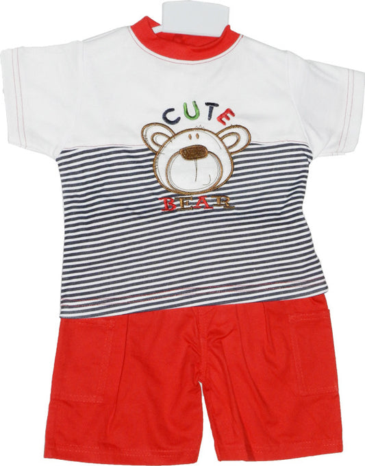 T-SHIRT AND SHORTS SET- Cute Bear