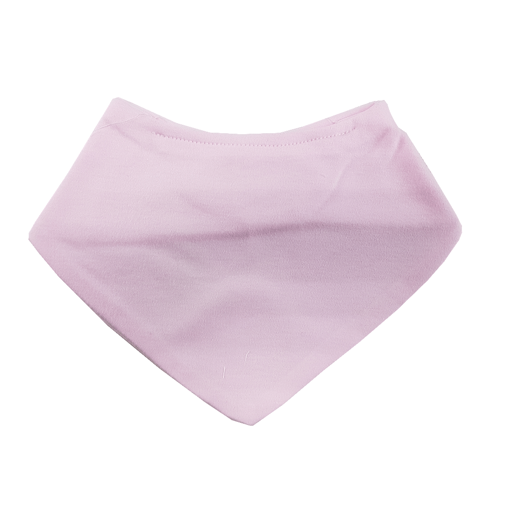 Plain Bandana Bib (BB502-LP Pink) - Kidswholesale.co.uk