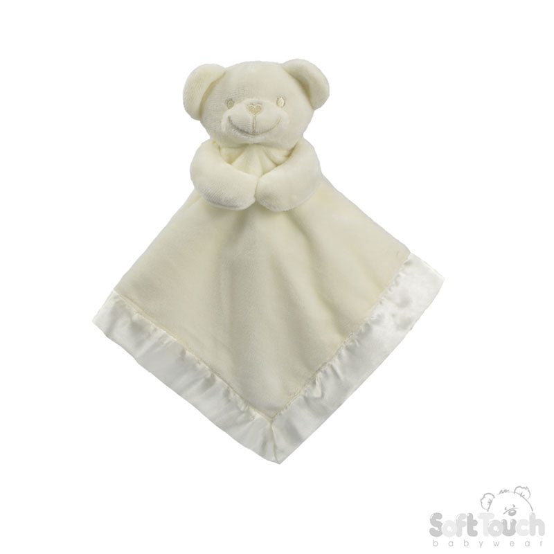 Cream Bear Comforter With Satin Back - BC21-C