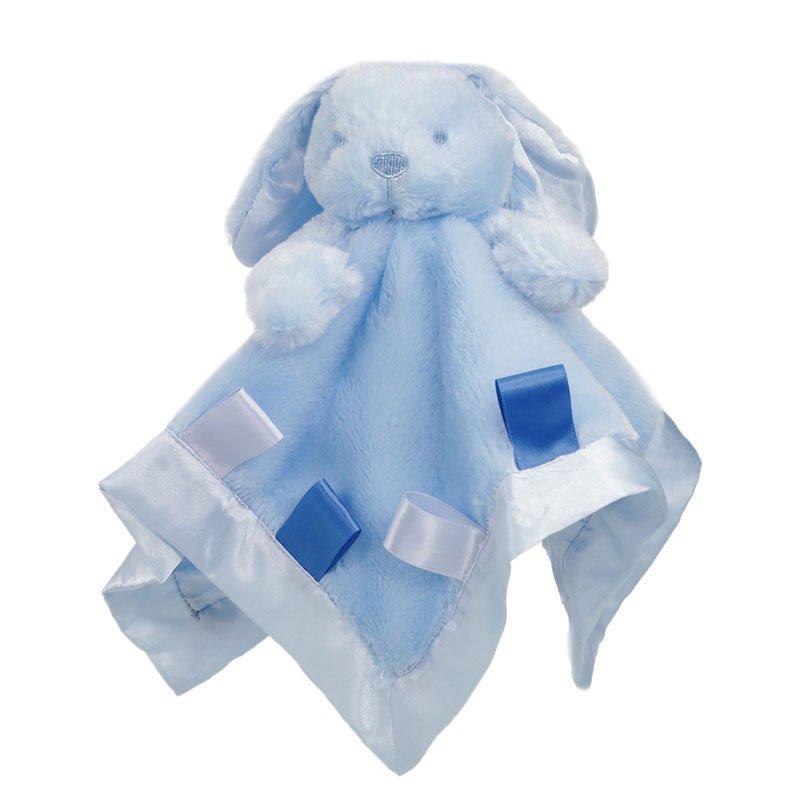 BLUE BUNNY COMFORTER W/RIBBONS - BC26-B - Kidswholesale.co.uk