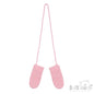 Baby Pink 'Chain' Knit Mittens (0-12 Months) (PK12) BM14-BP