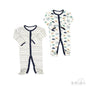 2 Pack Baby Sleep Suits Dinosaurs & Stars (NB-9Months)-4CC101-SS