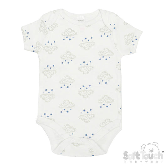 Bodysuits With Grey Cloud Design (0-3 Months) (PK12) CC11-BS-0-3