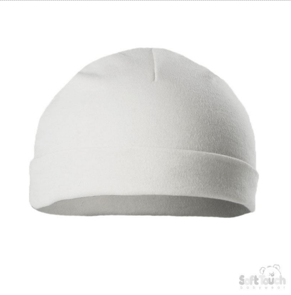 Infants Plain White Hats No.H3-W