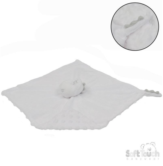 White Baby Dinosaur Comforter : BC54-W
