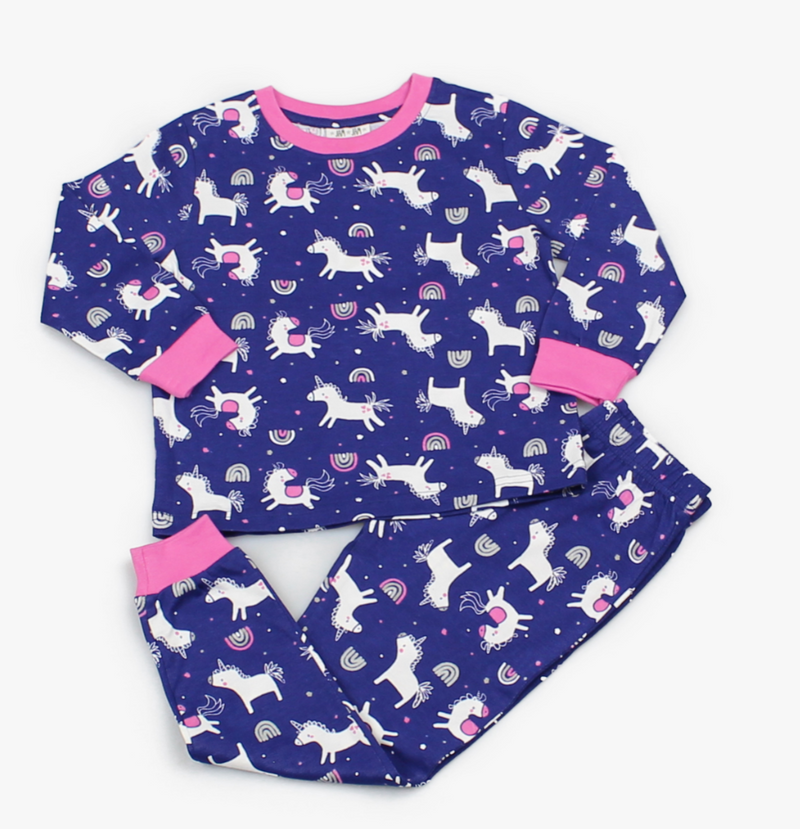Toddlers Pyjama Neon Unicorn Fun (2-6 yrs)-M4373