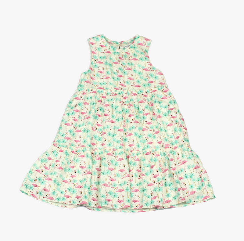 Girls All Over Print Pelican Dress (3-8 Years0)-J5659