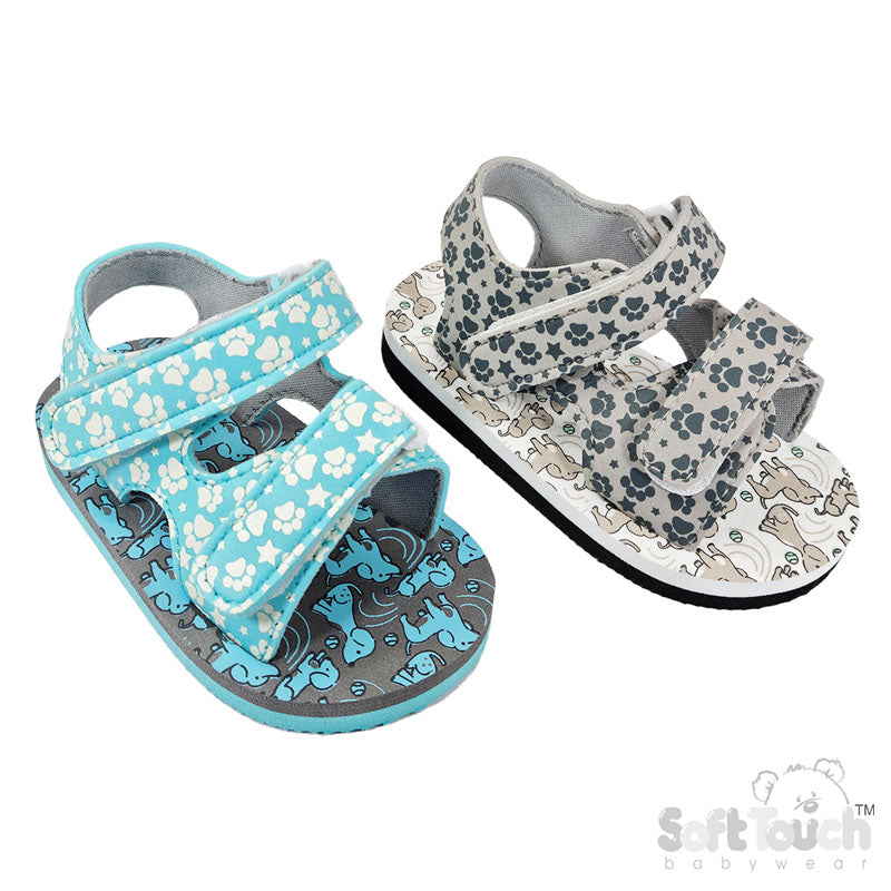 DOG PRINT SANDALS (15 to 24 Months) (PK6) E38