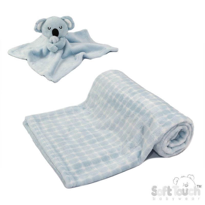 Blue Koala Comforter & Wrap Set (PK4) FBP222-B